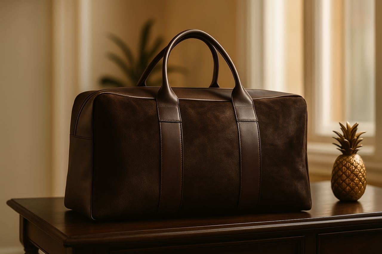 The Mahogany Duffle Leather Bag (Travel Bag)
