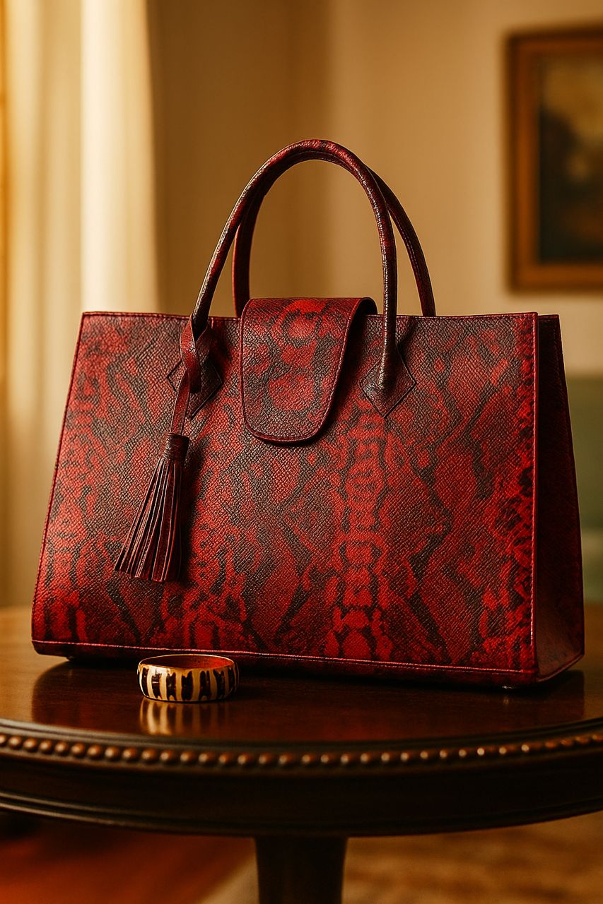 The Garnet Mirage Leather Bag