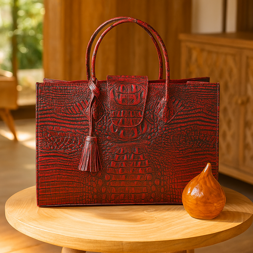 The Rouge Elegance Leather Bag