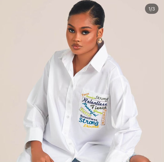 Over Sized Shirt (White)