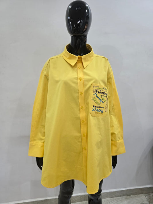 Over Sized Shirt (Yellow)