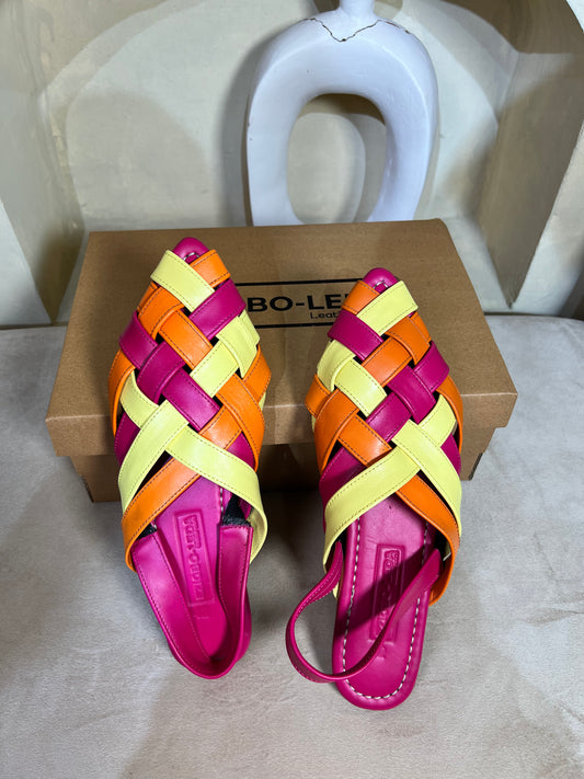 Oma Mules CrissCross - Bubble Gum Slippers (41 or 40)