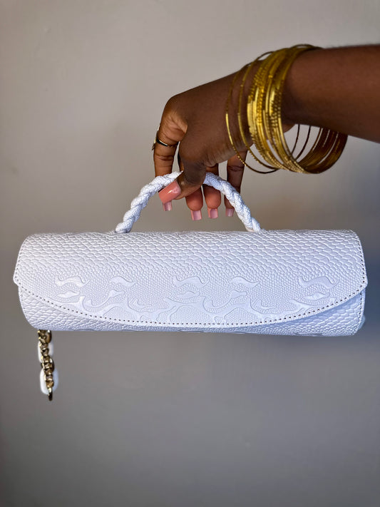 White Cylinder Bag - Chiamaka