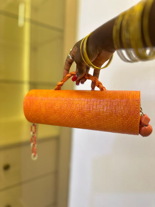 Orange Cylinder Bag - Ini