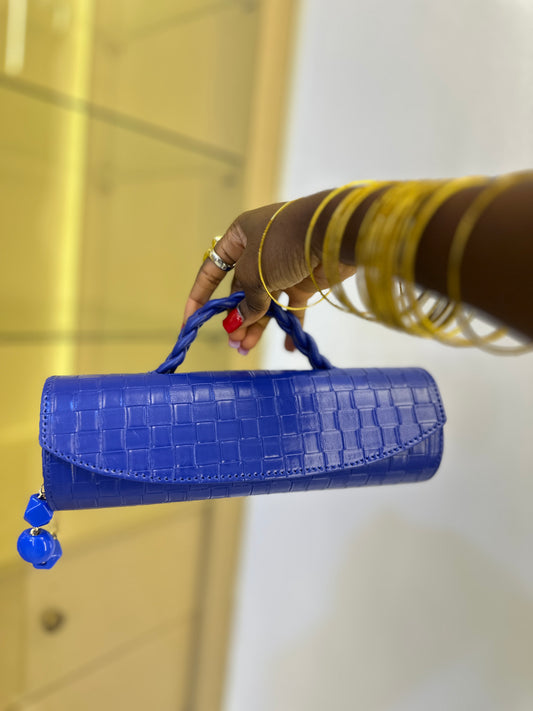 Blue Cylinder Bag - Vivian