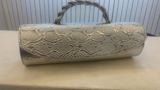 Silver Cylinder Bag - Bimpe2