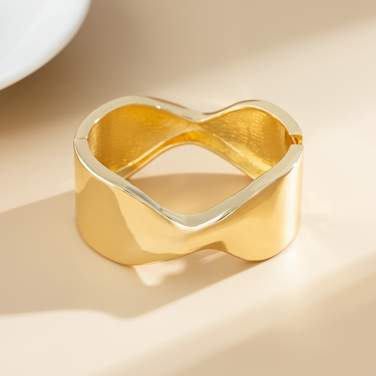 Irregular X Bangle (1 Gold, 1 Silver)