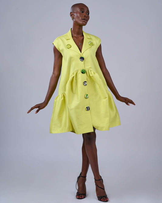 Jacket Dress (Lime)