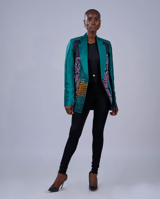 Serwaa Patchwork Jacket (Green)