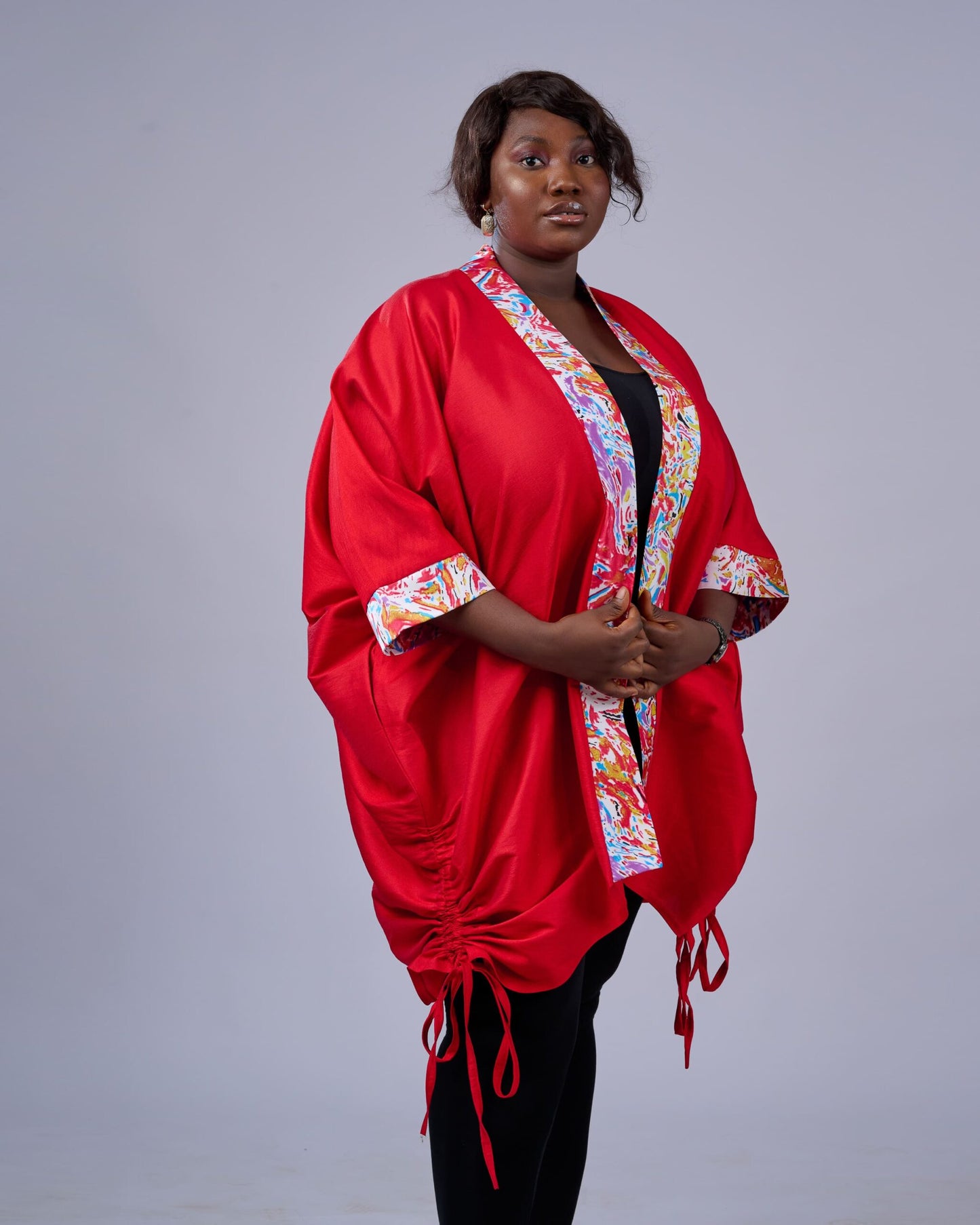 Adjoa Kimono (Red)