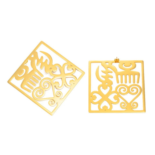 Maxi Adinkra Earrings