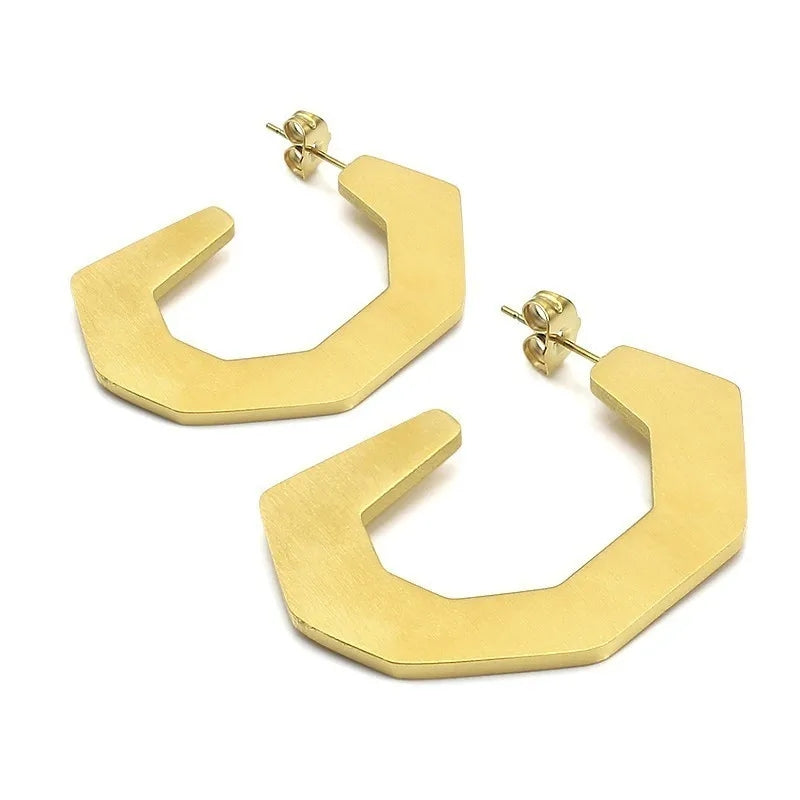 Hexa Hoop Earrings