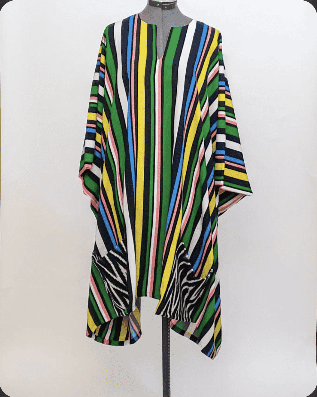 Multi-colored Dashiki (Green and yellow)